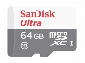 img 2 attached to SanDisk 64GB Class 10 UHS-I microSDXC Memory Card with SD Adapter, R/W Speeds up to 80/10 MB/s