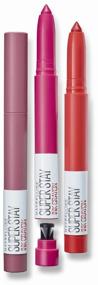 img 2 attached to 💄 Bold and Long-Lasting: Maybelline New York Super Stay Ink Crayon Lipstick Pencil in Shade 55