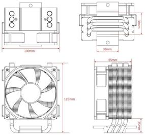 img 3 attached to Кулер ID-COOLING SE-903-XT (TDP 130W, Al-Cu 92mm, 500-2200rpm, 14-25.8dBA, 45.8CFM, 4pin PWM) RTL