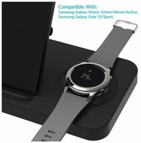 img 1 attached to Wireless charging station 5 in 1 iForce 1010 (iPhone Apple Watch usb AirPods iPhone Samsung Galaxy Watch(Gear)), black