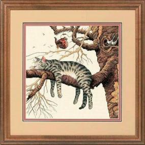 img 2 attached to Dimensions Cross stitch kit Too tired 28 x 28 cm (35087)