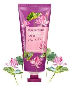 img 2 attached to Farmstay Pink flower blooming Pink lotus hand cream, 100 ml