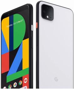 img 1 attached to Google Pixel 4 Smartphone, Clearly White, 128GB RAM and 6GB Storage