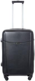 img 3 attached to Bonle Suitcase, Premium ABS, Black, Size M, 65 cm, 62 L