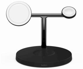 img 3 attached to ⚡ Efficient Charging Solution: Belkin MagSafe 3-in-1 Wireless Charger in Black (WIZ009vfBK)
