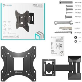 img 3 attached to Кронштейн на стену ONKRON M2S для телевизора 17"-43", наклонно-поворотный, до 35 кг, черный