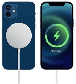 img 1 attached to Беспроводное зарядное устройство магнитное Charger для iPhone/Android c функцией быстрой зарядки (15W)/беспроводная зарядка