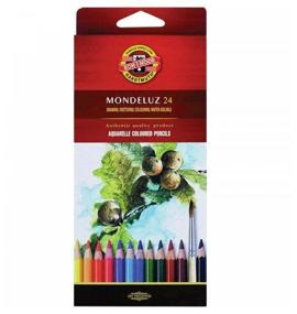 img 3 attached to KOH-I-NOOR Pencils watercolor Mondeluz, 24 colors (3718024001KS)