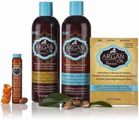 img 3 attached to Hask Hair Shampoo Argan Oil Repairing Strengthens & Restores With Argan Oil, 355 ml