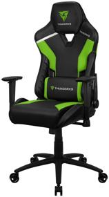 img 3 attached to Gaming chair ThunderX3 TC3, upholstery: faux leather, color: neon green