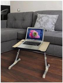 img 1 attached to 🔥 Ultimate Laptop Stand Table: Adjustable Tilt & Height Laptop Table