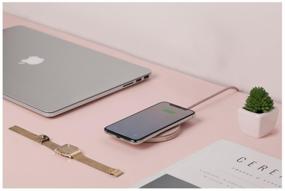 img 1 attached to 🌹 Native Union Drop Wireless Charger – 10W Qi Power, Rose: Effortless Wireless Charging