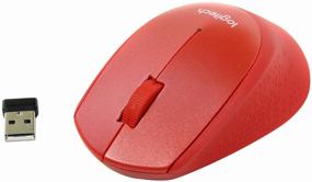img 2 attached to Logitech M330 Silent Plus Wireless Mouse, Red