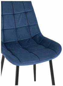 img 1 attached to 🪑 Flex STOOL GROUP Chair, metal/velor, metal, blue/black color