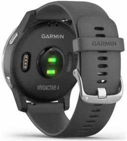 img 2 attached to Смарт-часы Garmin Vivoactive 4s Wi-Fi, серебристо-серого цвета