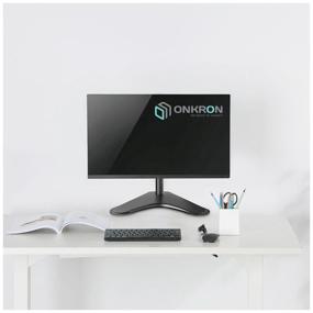 img 3 attached to ONKRON D101FS monitor mount 13"-34" desktop, up to 8 kg, tilt, swivel, black