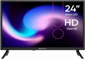 img 3 attached to 📺 Topdevice 24" LED TV - HD 720p, Black