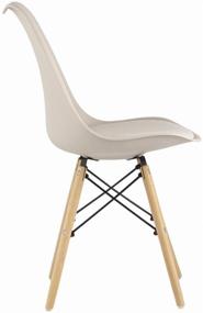 img 2 attached to 🪑 Eames Soft DSW Kitchen Chairs Set (4 pcs) in Beige - Stylish and Functional Furnishings