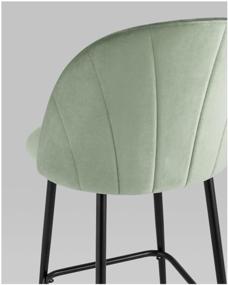 img 1 attached to Chair STOOL GROUP Logan, metal/velor, metal, color: pistachio