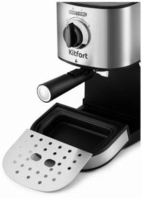 img 3 attached to Rozhkovy coffee maker Kitfort KT-753, black/silver