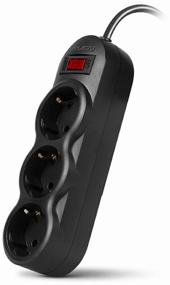 img 3 attached to SVEN SF-03L surge protector, 3 sockets, s/o, 10A / 2200 W black 3 m