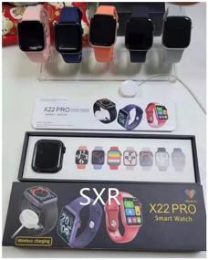 img 3 attached to Умные смарт часы Smart Watch X22 PRO (iOS, Android) с Full- touch экраном, быстрой беспроводной зарядкой, пульсоксиметром, шагомером, тонометром, приемом- ответом звонков, личным тренером (синий)