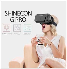 img 3 attached to 📱 Black SHINECON G PRO Smartphone VR Glasses with Joystick - No Data