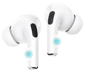 img 3 attached to 🎧 Original Series Borofone BW03 Wireless TWS Bluetooth Headphones with Microphone, Touch Control - Bluetooth 5.1, Animation for iOS