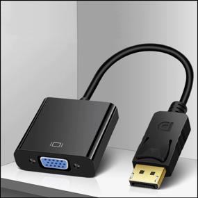 img 1 attached to Переходник адаптер DisplayPort - VGA / переходник для ноутбука / коннектор, черный