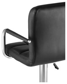 img 2 attached to Chair STOOL GROUP Malawi, metal/faux leather, color: black