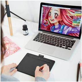 img 1 attached to 🎨 WACOM Intuos M Bluetooth CTL-6100WL Black Graphic Tablet: Highly Responsive for Unleashing Your Creativity