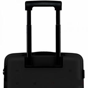 img 2 attached to Xiaomi suitcase, plastic, support legs on the side wall, corrugated surface, 36 l, black