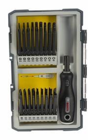 img 1 attached to Screwdriver with interchangeable bits BOSCH 2.607.017.320, 37 pcs., black/grey