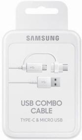 img 2 attached to Кабель Samsung USB - microUSB / USB Type-C (EP-DG930DWEGRU), 1.5 м, белый