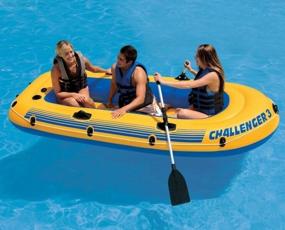 img 3 attached to Inflatable boat Intex Challenger-3 (68370) yellow