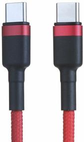 img 3 attached to Cable Baseus Cafule USB Type-C - USB Type-C, 1 m, red/black