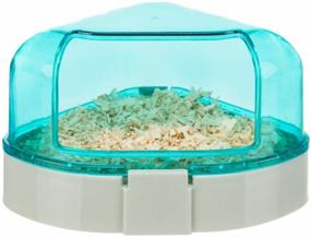 img 3 attached to Corner hamster toilet with lid, Trixie (pet supplies, assorted colors, 6256)