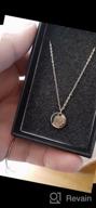 img 1 attached to Stunning Befettly Constellation Necklace: 14K Gold-Plated Zodiac Pendant with Engraved Disc - Adjustable, Dainty 16.5’’ Necklace review by Molly Hoffman
