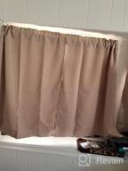 img 1 attached to Blackout Thermal Insulating Small Curtain Tiers 24 Inch Length Rod Pocket 2 Panels 42 Inch Width Bathroom Curtains review by Mary Nelson