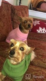 img 4 attached to Tangpan Turtleneck Classic Straw-Rope Pet Dog Sweater Apparel (Pink,S)