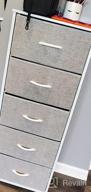img 1 attached to Maximize Storage Space With Sorbus Fabric Dresser - Chest Of 5 Drawers, Stylish Clothing Organizer For Bedroom And Living Room With Steel Frame And Wood Handles review by Dany Meadows
