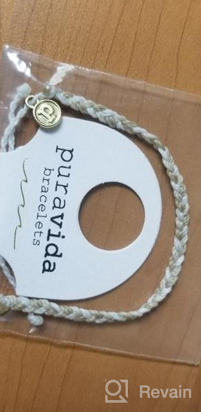 img 1 attached to 🌈 Pura Vida Mini Braided Bracelet with Plated Charm: Adjustable and Stylish! review by Christopher Karamba