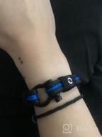img 1 attached to Thin Blue Line Law Enforcement Bracelet - Perfect Gift for Police Officer review by Bilal Cartwright