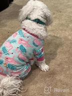 img 1 attached to Stretchable Yellow Duck Dog And Cat Pajamas For Small Dogs - Soft Material Dog Apparel For Comfy Sleepwear review by Ari Tanner