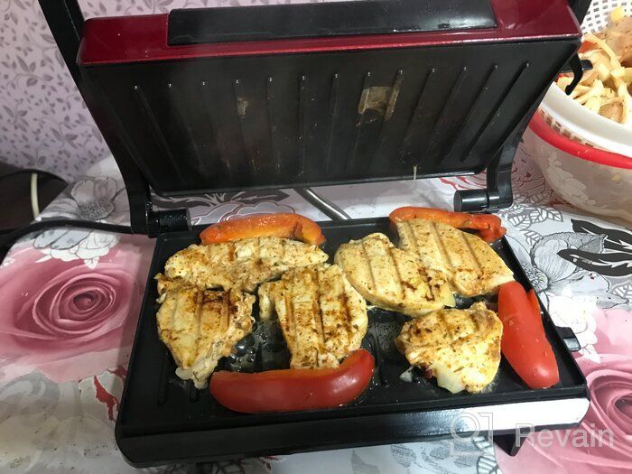 img 3 attached to Sandwich maker Kitfort KT-1609 Panini Maker, red review by Wiesaw Kostyka ᠌