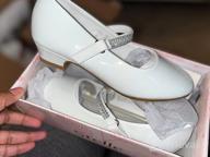 img 1 attached to Stelle Girls Mary Jane Shoes: Elegant Low Heel Party Dress Shoes for Kids review by Aretha May