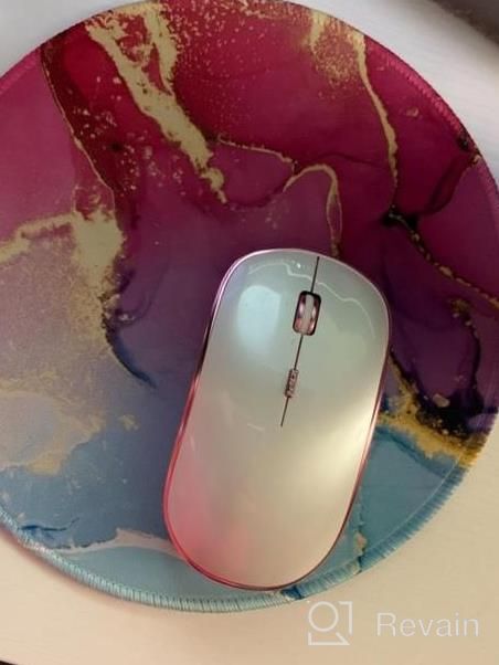 img 1 attached to Enhance Your Gaming Experience With Oriday'S Customized Soft Marble Round Mouse Pad - A Perfect Blend Of Aesthetics And Functionality review by Jontrell Fernandes