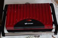 img 2 attached to Sandwich maker Kitfort KT-1609 Panini Maker, red review by Ada Adusiaa ᠌