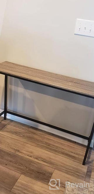 img 1 attached to Modern Console Table For Hallway Entryway Living Room - Zenvida Sofa Table review by Mike Wachtel