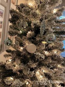 img 5 attached to Украсьте залы 128 небьющимися рождественскими украшениями для вашей елки - набор безделушек SOLEDI's Assorted Bauble в красивой розовой упаковке!